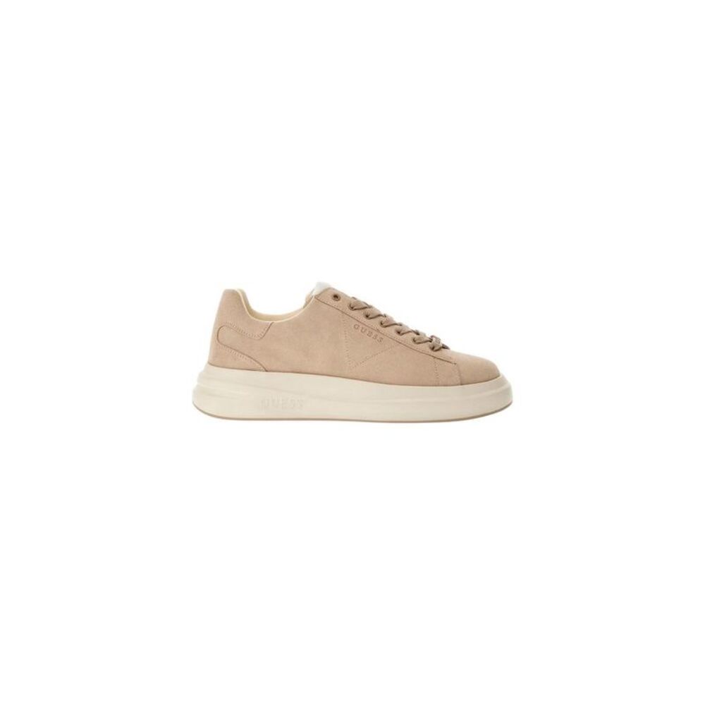 Guess Beige Suede Leather Low Top Men's Sneakers
